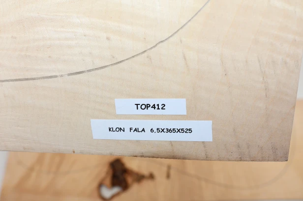 Klon Fala Flame Maple drewniany top na gitarę guitar top