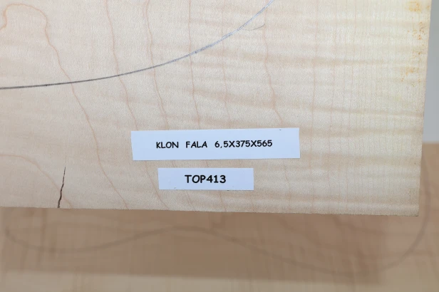 Klon Fala Flame Maple drewniany top na gitarę guitar top