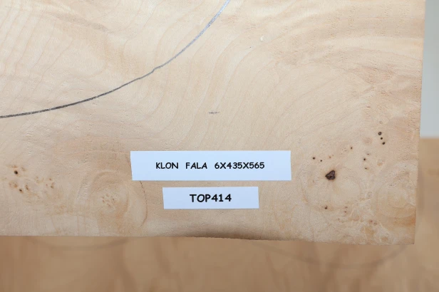 Klon Fala Flame Maple drewniany top na gitarę guitar top