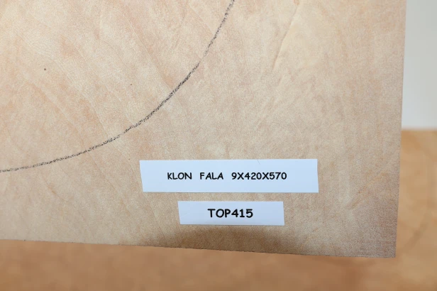 Klon Fala Flame Maple drewniany top na gitarę guitar top