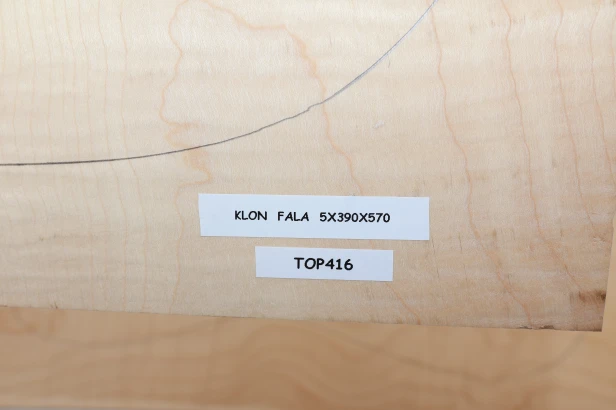 Klon Fala Flame Maple drewniany top na gitarę guitar top
