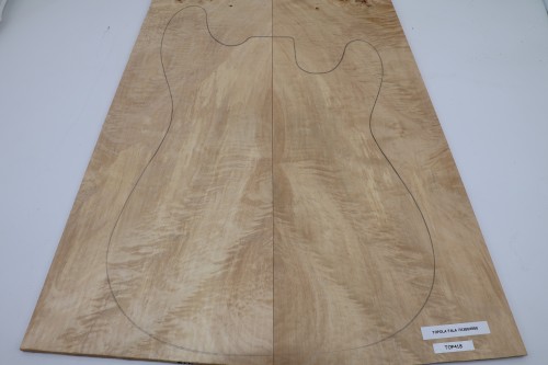 Topola Fala Flame Poplar drewniany top na gitarę guitar top