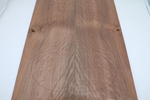 Orzech Kaukaski Fala Flame Caucasian Walnut drewniany top na gitarę guitar top
