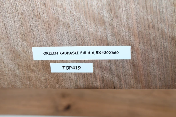 Orzech Kaukaski Fala Flame Caucasian Walnut drewniany top na gitarę guitar top