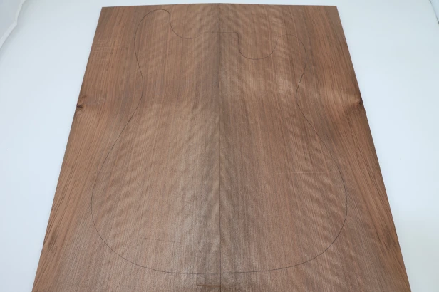 Orzech Kaukaski Fala Flame Caucasian Walnut drewniany top na gitarę guitar top