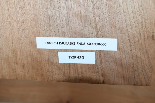 Orzech Kaukaski Fala Flame Caucasian Walnut drewniany top na gitarę guitar top