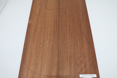 Ovangkol Shedua Amazique Fala Flame drewniany top na gitarę guitar top