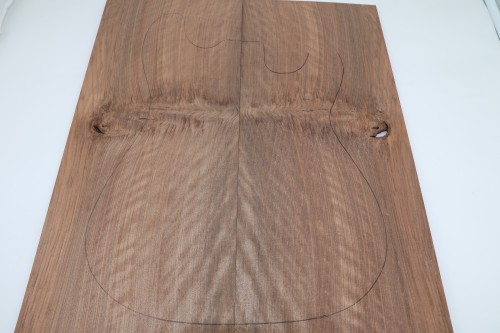 Orzech Kaukaski Fala Flame Caucasian Walnut drewniany top na gitarę guitar top