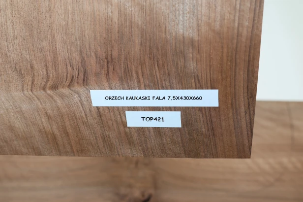 Orzech Kaukaski Fala Flame Caucasian Walnut drewniany top na gitarę guitar top