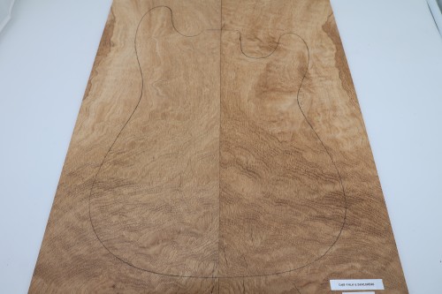 Dąb Fala Flame Oak drewniany top na gitarę guitar top