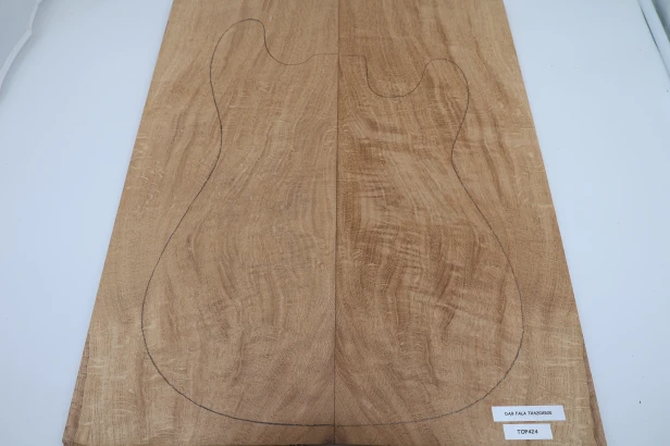 Dąb Fala Flame Oak drewniany top na gitarę guitar top