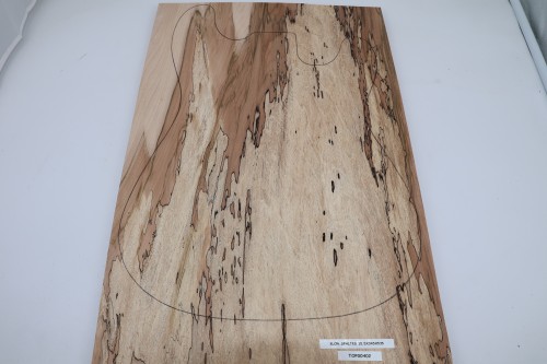Klon Spalted Maple drewniany top na gitarę guitar top