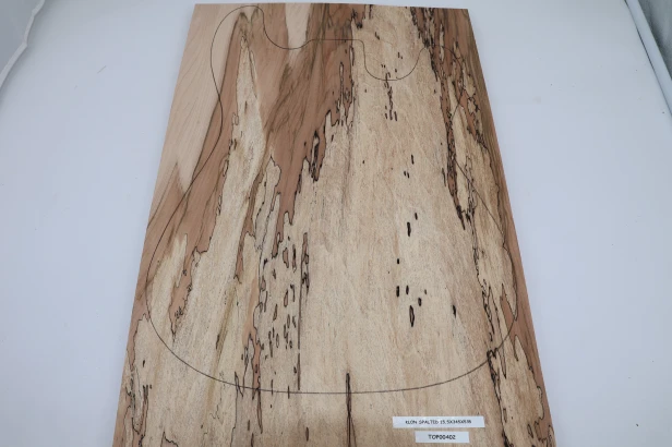 Klon Spalted Maple drewniany top na gitarę guitar top