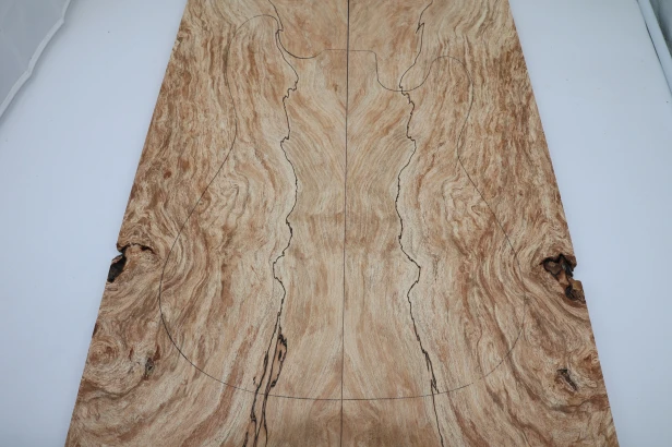 Buk Spalted Beech Wood drewniany top na gitarę guitar top