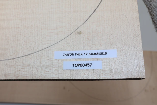 Klon Jawor Fala Flame Maple drewniany top na gitarę guitar top