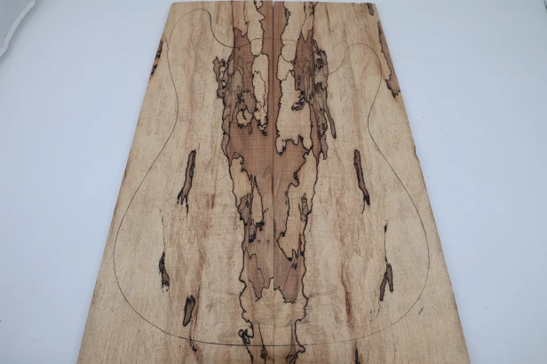 Klon Spalted Maple drewniany top na gitarę guitar top