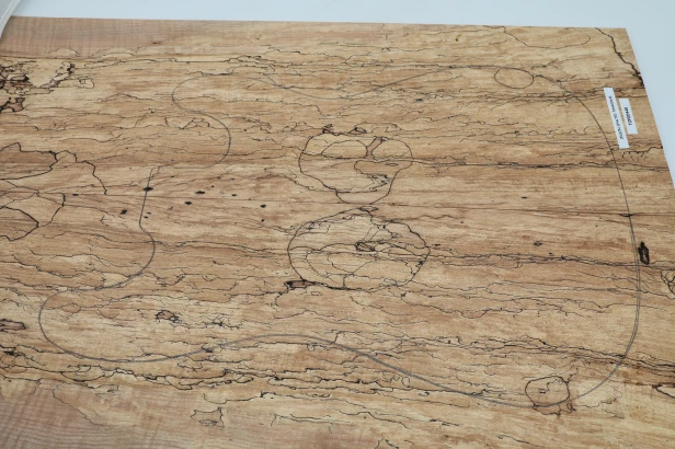 Jesion Spalted Ash drewniany top na gitarę guitar top