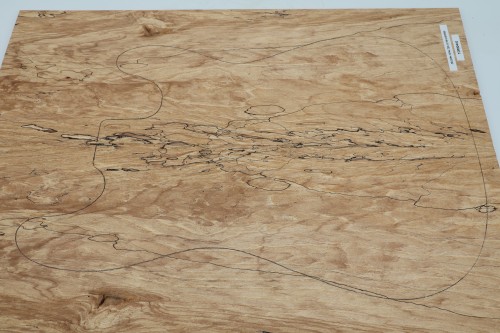 Jesion Spalted Ash drewniany top na gitarę guitar top