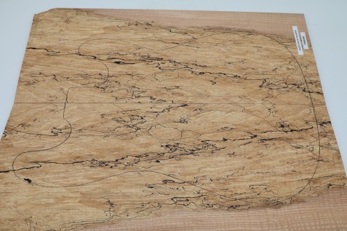 Jesion Spalted Ash drewniany top na gitarę guitar top