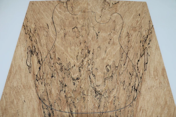 Jesion Spalted Ash drewniany top na gitarę guitar top