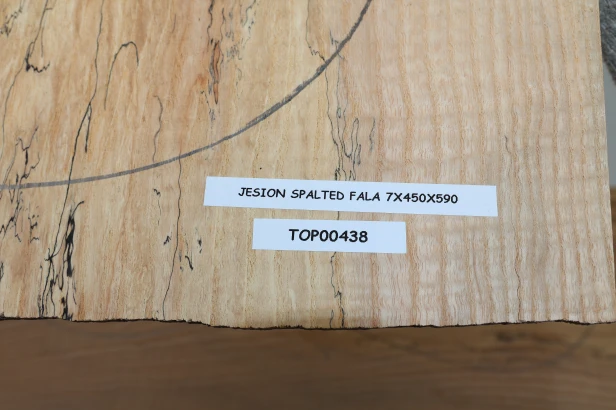 Jesion Spalted Fala Flame Ash drewniany top na gitarę guitar top