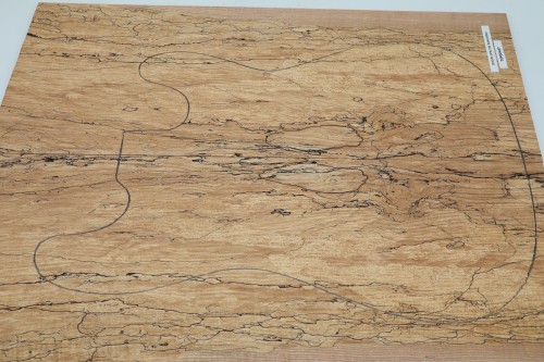 Jesion Spalted Ash drewniany top na gitarę guitar top
