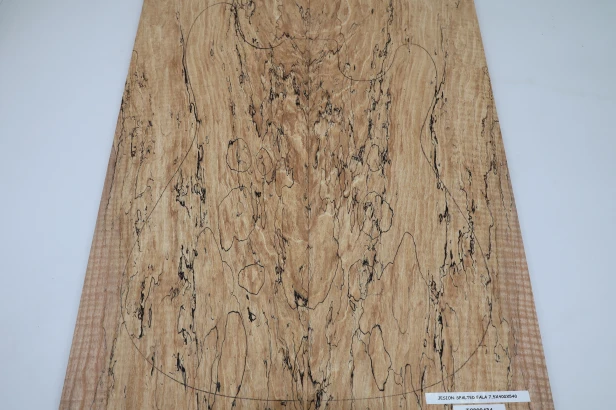 Jesion Spalted Fala Flame Ash drewniany top na gitarę guitar top