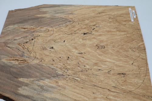 Jesion Spalted Ash drewniany top na gitarę guitar top