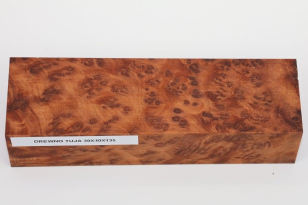 Thuya Burl czeczot drewno na rękojeść noża