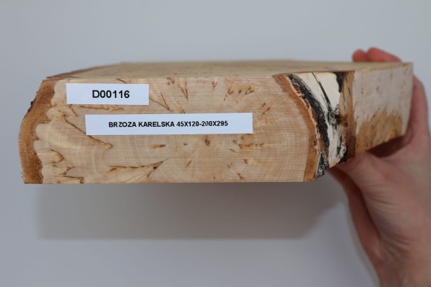 Brzoza Karelska czeczot deska drewniana drewno na rękojeść noża lub biżuterię
