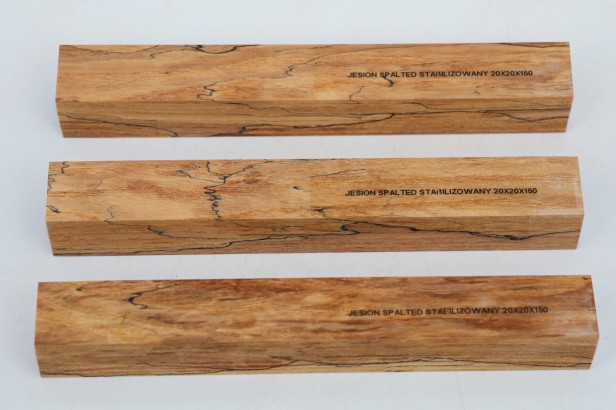 Jesion spalted stabilizowany drewno do toczenia na długopis pen blank