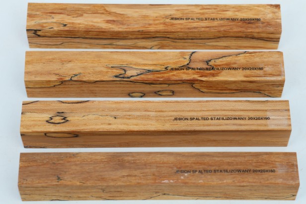 Jesion spalted stabilizowany drewno do toczenia na długopis pen blank