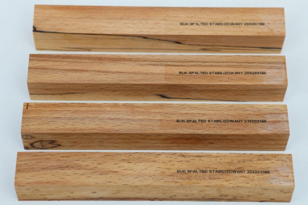 Buk spalted stabilizowany drewno do toczenia na długopis pen blank
