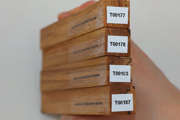 Buk spalted stabilizowany drewno do toczenia na długopis pen blank