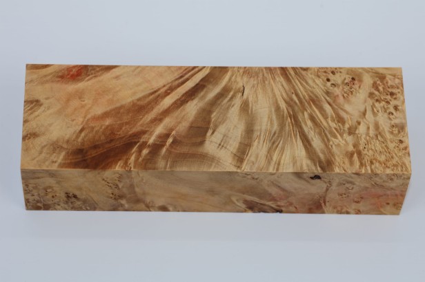 Klon jesionolistny czeczot stabilizowany drewno na rękojeść noża