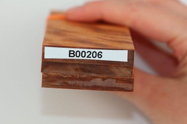 Brzoza flame fala bursztynowy brąz stabilizowane drewno na biżuterię