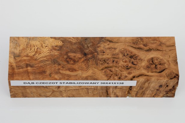 Dąb czeczot stabilizowany drewno na rękojeść noża