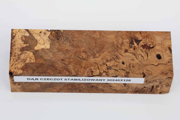 Dąb czeczot stabilizowany drewno na rękojeść noża