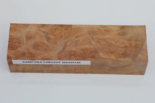 Kamfora czeczot camphor burl drewno na rękojeść noża wood for knifes