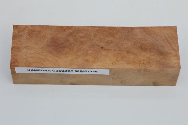 Kamfora czeczot camphor burl drewno na rękojeść noża wood for knifes