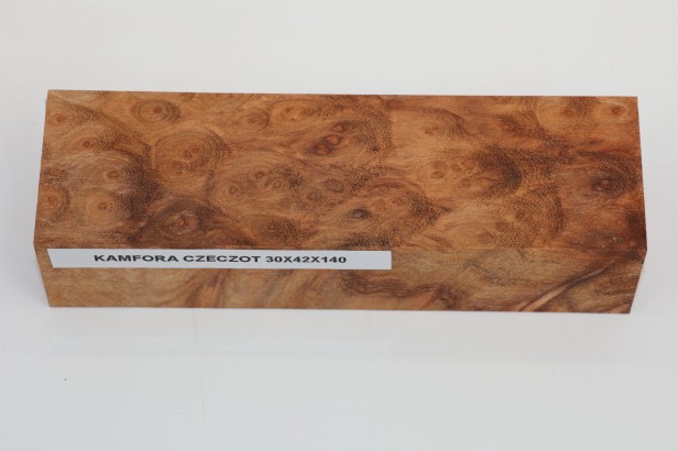 Kamfora czeczot camphor burl drewno na rękojeść noża wood for knifes