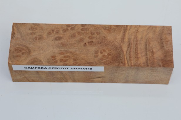 Kamfora czeczot camphor burl drewno na rękojeść noża wood for knifes