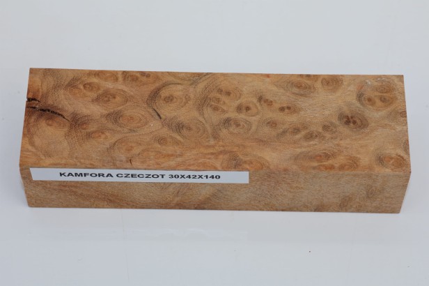 Kamfora czeczot camphor burl drewno na rękojeść noża wood for knifes
