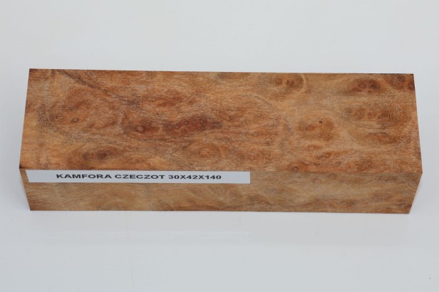Kamfora czeczot camphor burl drewno na rękojeść noża wood for knifes