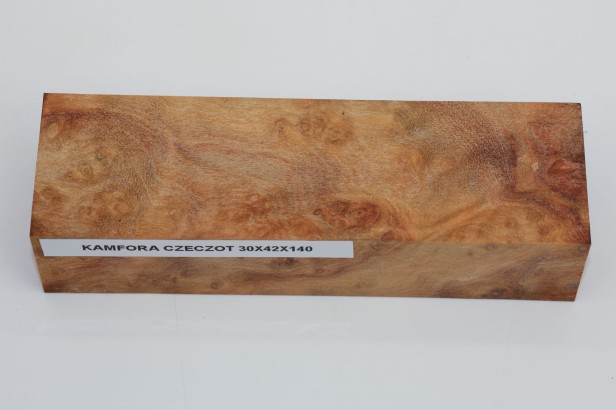 Kamfora czeczot camphor burl drewno na rękojeść noża wood for knifes