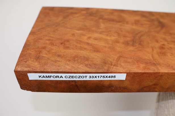 Kamfora czeczot camphor burl deska drewniana wooden board